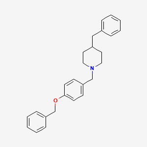 molecular formula C26H29NO B5013848 4-benzyl-1-[4-(benzyloxy)benzyl]piperidine 