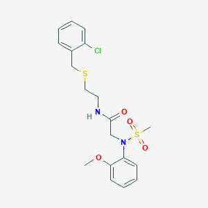 N~1~-{2-[(2-chlorobenzyl)thio]ethyl}-N~2~-(2-methoxyphenyl)-N~2~-(methylsulfonyl)glycinamide