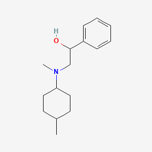 molecular formula C16H25NO B5013937 2-[methyl(4-methylcyclohexyl)amino]-1-phenylethanol 