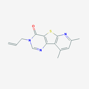 molecular formula C14H13N3OS B501398 3-allyl-7,9-dimethylpyrido[3',2':4,5]thieno[3,2-d]pyrimidin-4(3H)-one CAS No. 722455-16-5