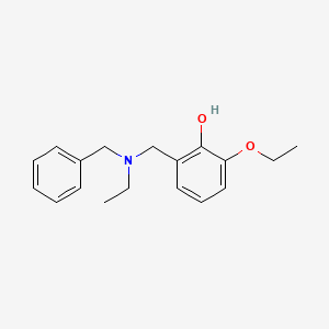 2-{[benzyl(ethyl)amino]methyl}-6-ethoxyphenol