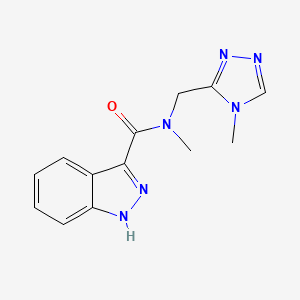 N-methyl-N-[(4-methyl-4H-1,2,4-triazol-3-yl)methyl]-1H-indazole-3-carboxamide