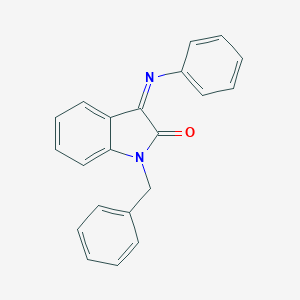 molecular formula C21H16N2O B501403 1-Benzyl-3-[(Z)-phenylimino]indoline-2-one 