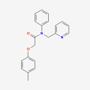 2-(4-methylphenoxy)-N-phenyl-N-(pyridin-2-ylmethyl)acetamide