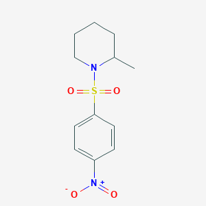 molecular formula C12H16N2O4S B5014050 2-甲基-1-[(4-硝基苯基)磺酰基]哌啶 