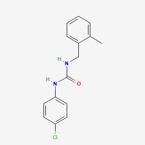 molecular formula C15H15ClN2O B5014052 N-(4-chlorophenyl)-N'-(2-methylbenzyl)urea 