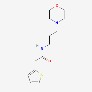 N-[3-(4-morpholinyl)propyl]-2-(2-thienyl)acetamide