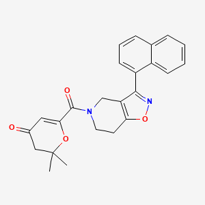 2,2-dimethyl-6-{[3-(1-naphthyl)-6,7-dihydroisoxazolo[4,5-c]pyridin-5(4H)-yl]carbonyl}-2,3-dihydro-4H-pyran-4-one