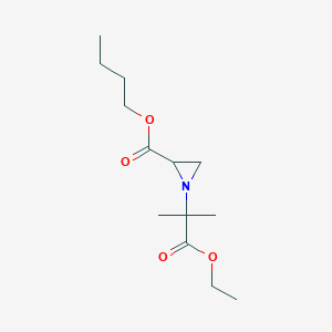 Butyl 1-(1-ethoxy-2-methyl-1-oxopropan-2-yl)aziridine-2-carboxylate