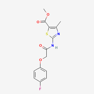 Methyl 2-[2-(4-fluorophenoxy)acetamido]-4-methyl-1,3-thiazole-5-carboxylate