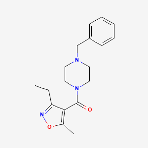 1-benzyl-4-[(3-ethyl-5-methyl-4-isoxazolyl)carbonyl]piperazine