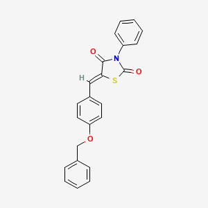 5-[4-(benzyloxy)benzylidene]-3-phenyl-1,3-thiazolidine-2,4-dione