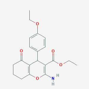 molecular formula C20H23NO5 B5014122 ethyl 2-amino-4-(4-ethoxyphenyl)-5-oxo-5,6,7,8-tetrahydro-4H-chromene-3-carboxylate 