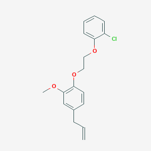 1-[2-(2-Chlorophenoxy)ethoxy]-2-methoxy-4-prop-2-enylbenzene