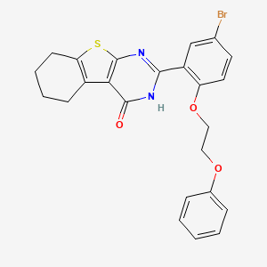 2-[5-bromo-2-(2-phenoxyethoxy)phenyl]-5,6,7,8-tetrahydro[1]benzothieno[2,3-d]pyrimidin-4(3H)-one