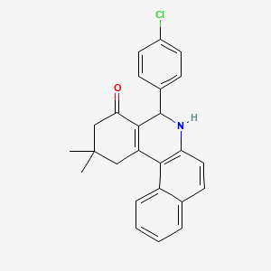 5-(4-chlorophenyl)-2,2-dimethyl-2,3,5,6-tetrahydrobenzo[a]phenanthridin-4(1H)-one