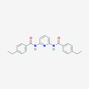 molecular formula C23H23N3O2 B501421 4-ethyl-N-{6-[(4-ethylbenzoyl)amino]-2-pyridinyl}benzamide 