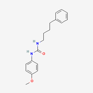 molecular formula C18H22N2O2 B5014227 N-(4-methoxyphenyl)-N'-(4-phenylbutyl)urea 