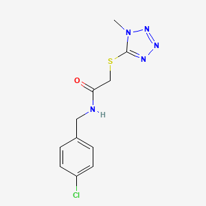 N-(4-chlorobenzyl)-2-[(1-methyl-1H-tetrazol-5-yl)thio]acetamide