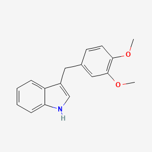 molecular formula C17H17NO2 B5014304 3-(3,4-dimethoxybenzyl)-1H-indole 