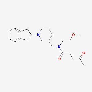 N-{[1-(2,3-dihydro-1H-inden-2-yl)-3-piperidinyl]methyl}-N-(2-methoxyethyl)-4-oxopentanamide