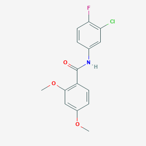 N-(3-chloro-4-fluorophenyl)-2,4-dimethoxybenzamide