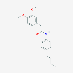molecular formula C20H25NO3 B501436 N-(4-butylphenyl)-2-(3,4-dimethoxyphenyl)acetamide 