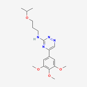 N-(3-isopropoxypropyl)-5-(3,4,5-trimethoxyphenyl)-1,2,4-triazin-3-amine