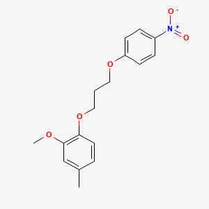 molecular formula C17H19NO5 B5014363 2-methoxy-4-methyl-1-[3-(4-nitrophenoxy)propoxy]benzene 