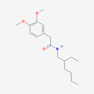 molecular formula C18H29NO3 B501437 2-(3,4-dimethoxyphenyl)-N-(2-ethylhexyl)acetamide 