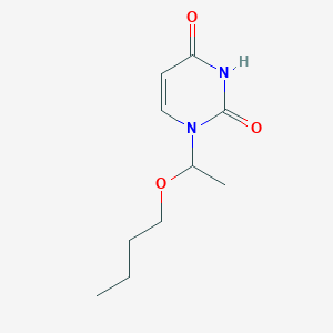 molecular formula C10H16N2O3 B5014371 1-(1-butoxyethyl)-2,4(1H,3H)-pyrimidinedione 