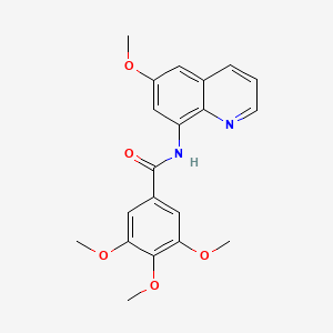 3,4,5-trimethoxy-N-(6-methoxyquinolin-8-yl)benzamide