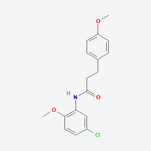 molecular formula C17H18ClNO3 B501438 N-(5-chloro-2-methoxyphenyl)-3-(4-methoxyphenyl)propanamide 