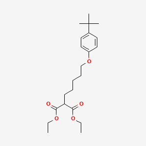 Diethyl 2-[5-(4-tert-butylphenoxy)pentyl]propanedioate