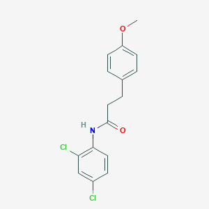 molecular formula C16H15Cl2NO2 B501441 N-(2,4-dichlorophenyl)-3-(4-methoxyphenyl)propanamide 
