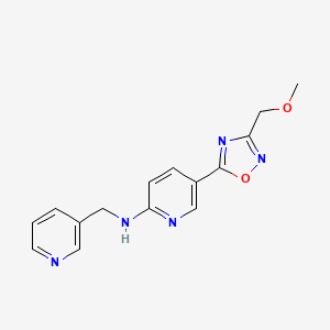 5-[3-(methoxymethyl)-1,2,4-oxadiazol-5-yl]-N-(3-pyridinylmethyl)-2-pyridinamine