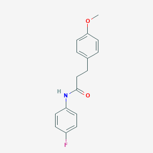molecular formula C16H16FNO2 B501442 N-(4-fluorophenyl)-3-(4-methoxyphenyl)propanamide CAS No. 549536-28-9