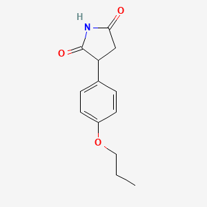 molecular formula C13H15NO3 B5014440 3-(4-propoxyphenyl)-2,5-pyrrolidinedione 