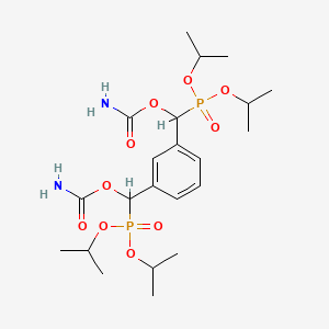 molecular formula C22H38N2O10P2 B5014444 [[3-[Carbamoyloxy-di(propan-2-yloxy)phosphorylmethyl]phenyl]-di(propan-2-yloxy)phosphorylmethyl] carbamate 