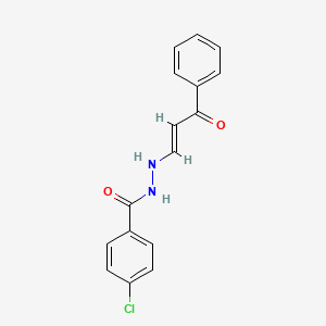 molecular formula C16H13ClN2O2 B5014447 4-chloro-N'-(3-oxo-3-phenyl-1-propen-1-yl)benzohydrazide 