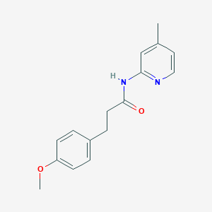 3-(4-methoxyphenyl)-N-(4-methyl-2-pyridinyl)propanamide