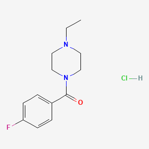 (4-Ethylpiperazin-1-yl)-(4-fluorophenyl)methanone;hydrochloride