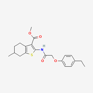 methyl 2-{[(4-ethylphenoxy)acetyl]amino}-6-methyl-4,5,6,7-tetrahydro-1-benzothiophene-3-carboxylate