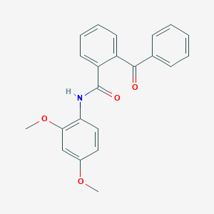 molecular formula C22H19NO4 B501447 2-benzoyl-N-(2,4-dimethoxyphenyl)benzamide 