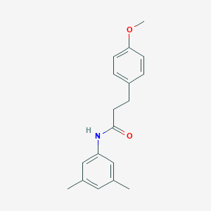 molecular formula C18H21NO2 B501450 N-(3,5-dimethylphenyl)-3-(4-methoxyphenyl)propanamide 