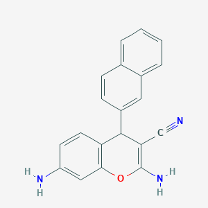 2,7-diamino-4-(2-naphthyl)-4H-chromene-3-carbonitrile