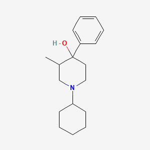 molecular formula C18H27NO B5014539 1-cyclohexyl-3-methyl-4-phenyl-4-piperidinol 