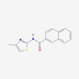 molecular formula C15H12N2OS B501454 N-(4-methyl-1,3-thiazol-2-yl)-2-naphthamide 