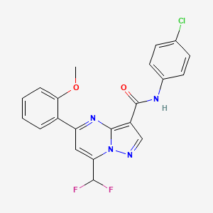 N-(4-chlorophenyl)-7-(difluoromethyl)-5-(2-methoxyphenyl)pyrazolo[1,5-a]pyrimidine-3-carboxamide