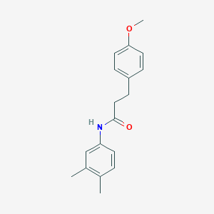 molecular formula C18H21NO2 B501456 N-(3,4-dimethylphenyl)-3-(4-methoxyphenyl)propanamide 